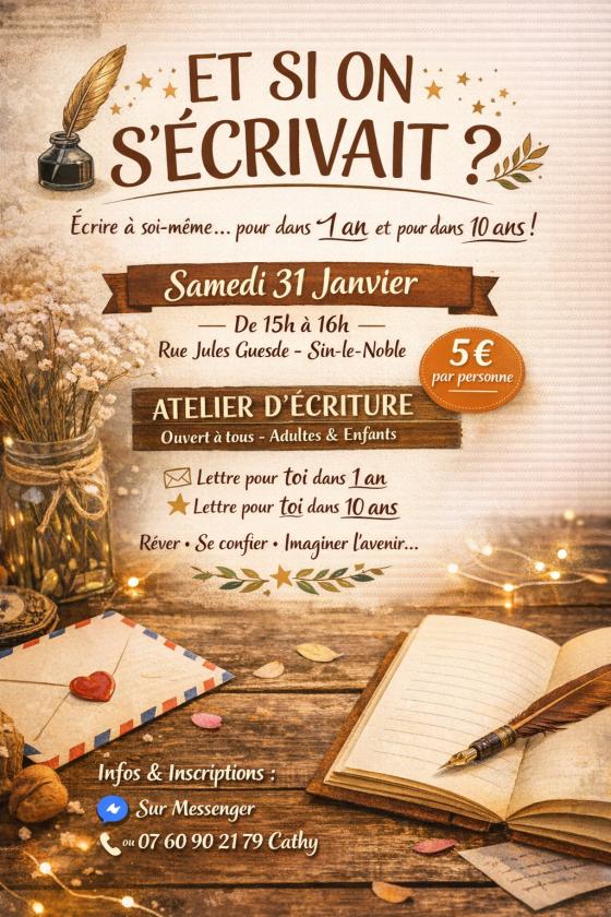 sortie à SIN LE NOBLE, Nord. ATELIER D'ÉCRITURE "ET SI ON S'ÉCRIVAIT ?" Sortir à SIN LE NOBLE(Nord). SIN LE NOBLE.