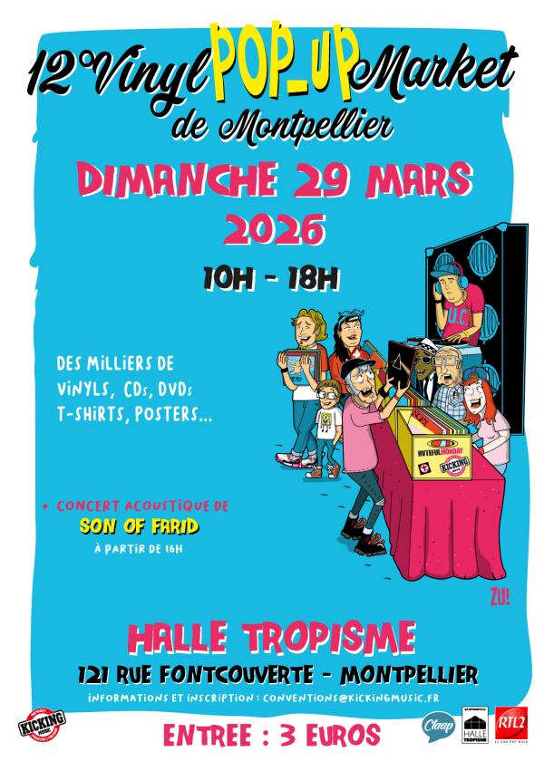 sortie à MONTPELLIER, Hérault. 12° VINYL POP-UP MARKET DE MONTPELLIER Sortir à MONTPELLIER(Hérault). MONTPELLIER.