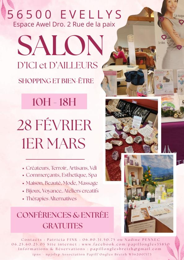 sortie à EVELLYS, Morbihan. 1ER SALON D'ICI ET D'AILLEURS DE EVELLYS Sortir à EVELLYS(Morbihan). EVELLYS.