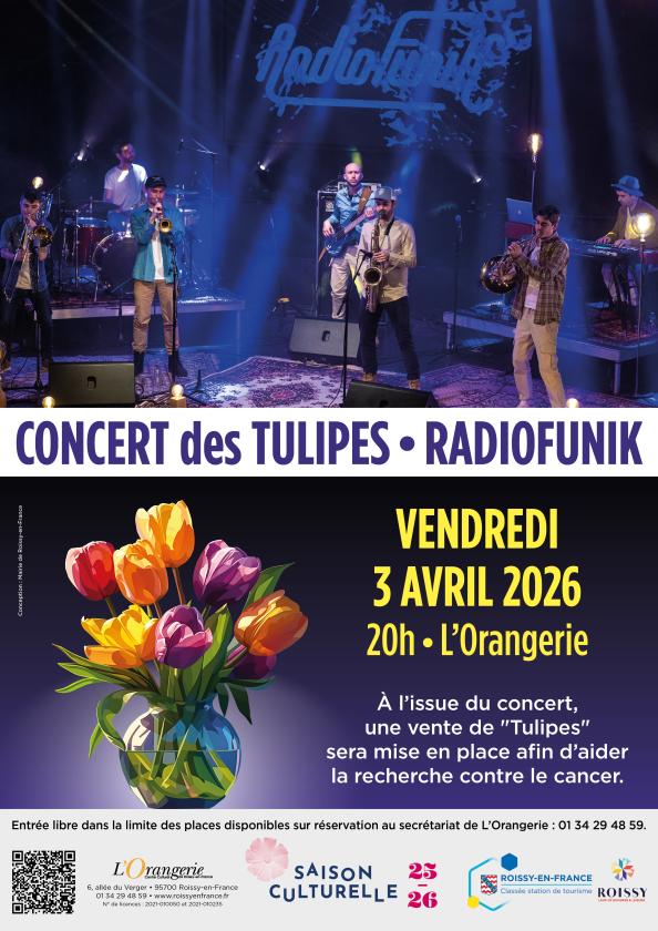 sortie à ROISSY EN FRANCE, Val d'oise. CONCERT DES TULIPES • RADIOFUNIK Sortir à ROISSY EN FRANCE(Val d'oise). ROISSY EN FRANCE.