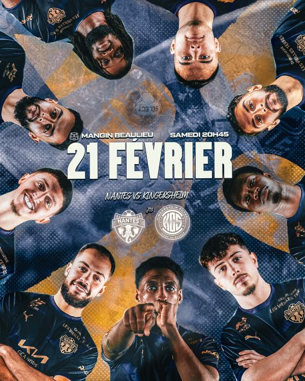 sortie à NANTES, Loire Atlantique. J13 NANTES METROPOLE FUTSAL - KINGERSHEIM Sortir à NANTES(Loire Atlantique). NANTES.