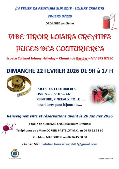 sortie à VIVIERS, Ardèche. PUCES LOISIRS CRÉATIFS ET COUTURIÈRES Sortir à VIVIERS(Ardèche). VIVIERS.