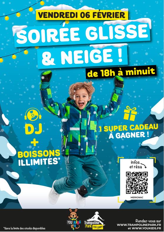 sortie à MERIGNAC, Gironde. SOIRÉE GLISSE ET NEIGE - BORDEAUX MÉRIGNAC Sortir à MERIGNAC(Gironde). MERIGNAC.