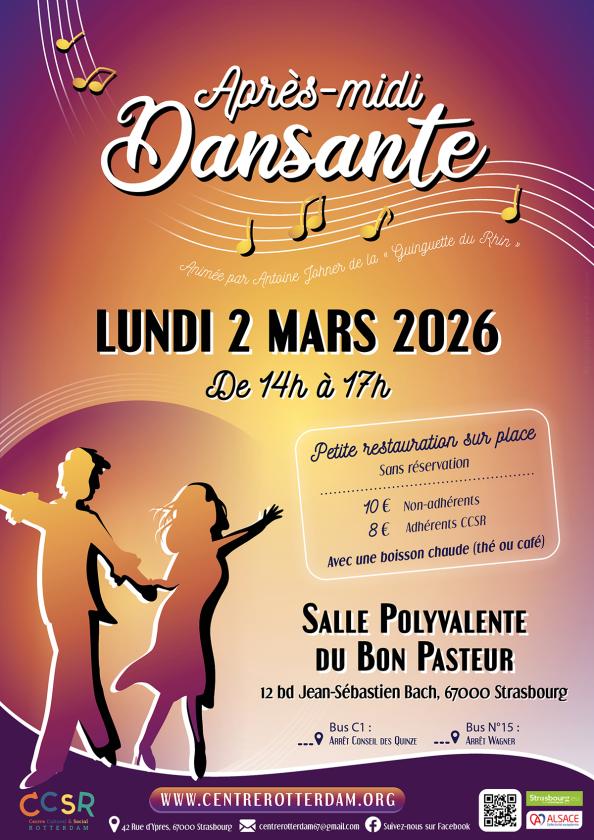 sortie à STRASBOURG, Bas Rhin. APRÈS-MIDI DANSANTE Sortir à STRASBOURG(Bas Rhin). STRASBOURG.