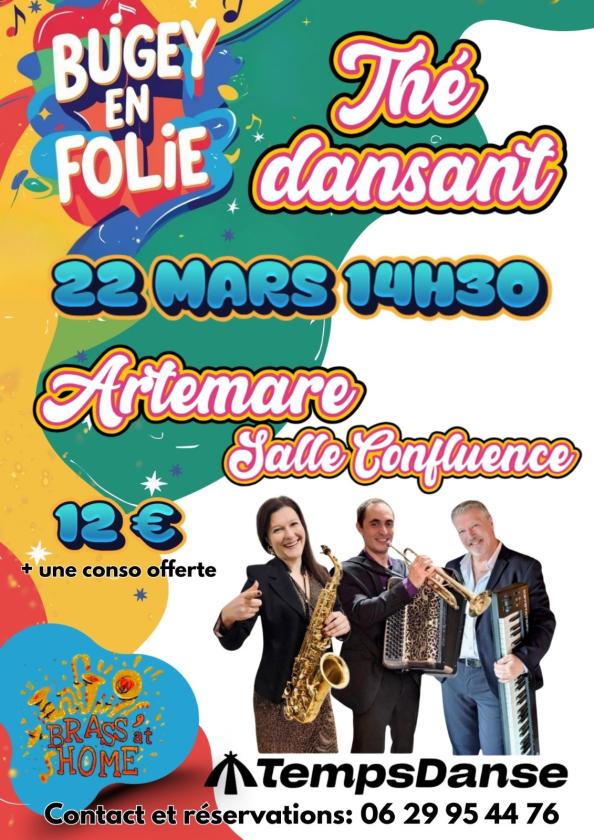 sortie à ARTEMARE, Ain. THÉ DANSANT Sortir à ARTEMARE(Ain). ARTEMARE.