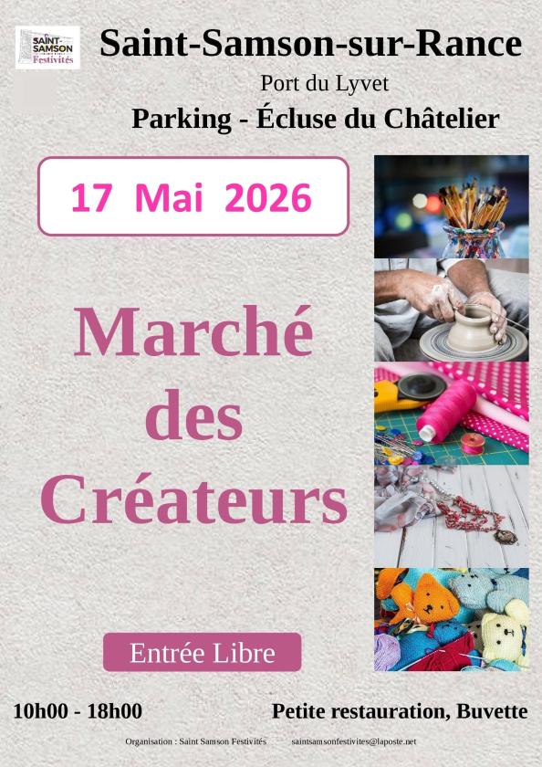 sortie à ST SAMSON SUR RANCE, Côtes d'Armor. MARCHÉ DES CRÉATEURS Sortir à ST SAMSON SUR RANCE(Côtes d'Armor). ST SAMSON SUR RANCE.