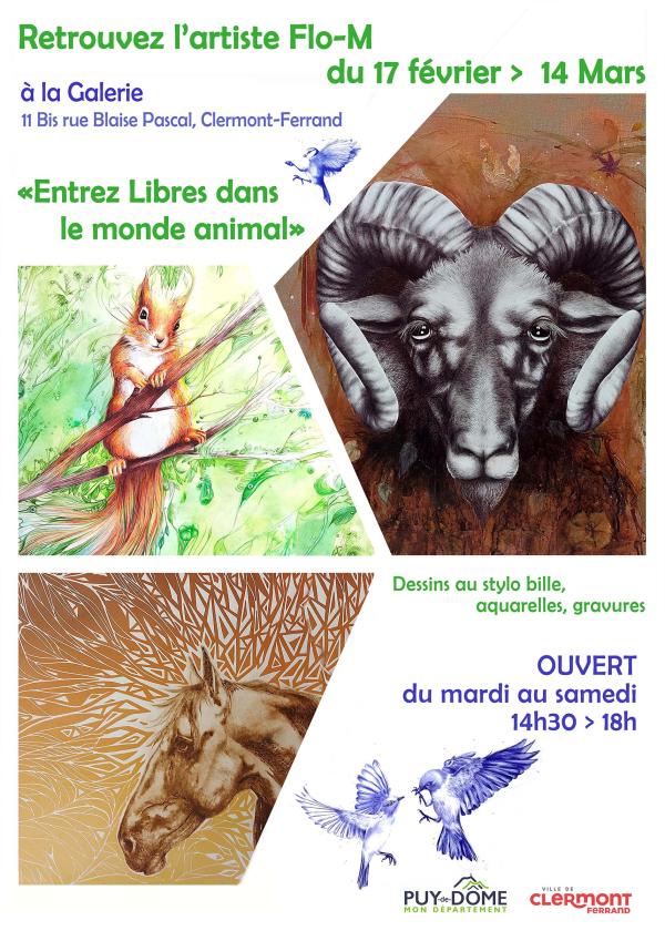 sortie à CLERMONT FERRAND, Puy de Dôme. ENTREZ LIBRES DANS LE MONDE ANIMAL Sortir à CLERMONT FERRAND(Puy de Dôme). CLERMONT FERRAND.