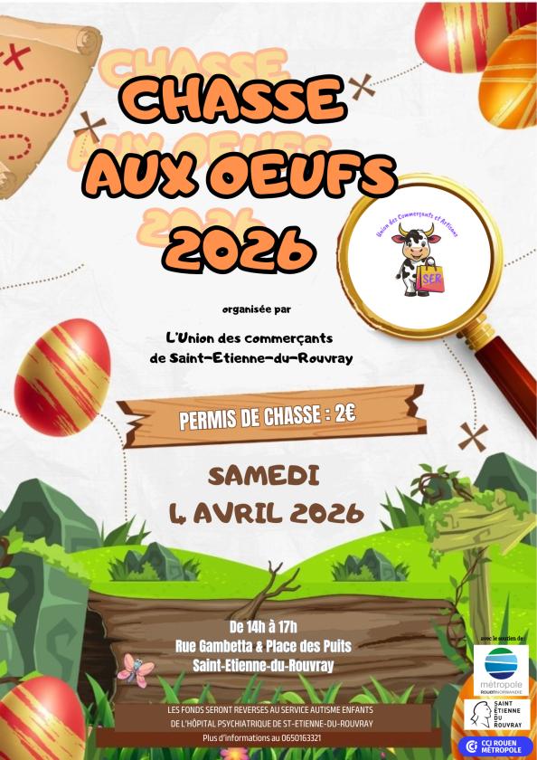 sortie à ST ETIENNE DU ROUVRAY, Seine Maritime. CHASSE AUX OEUFS Sortir à ST ETIENNE DU ROUVRAY(Seine Maritime). ST ETIENNE DU ROUVRAY.