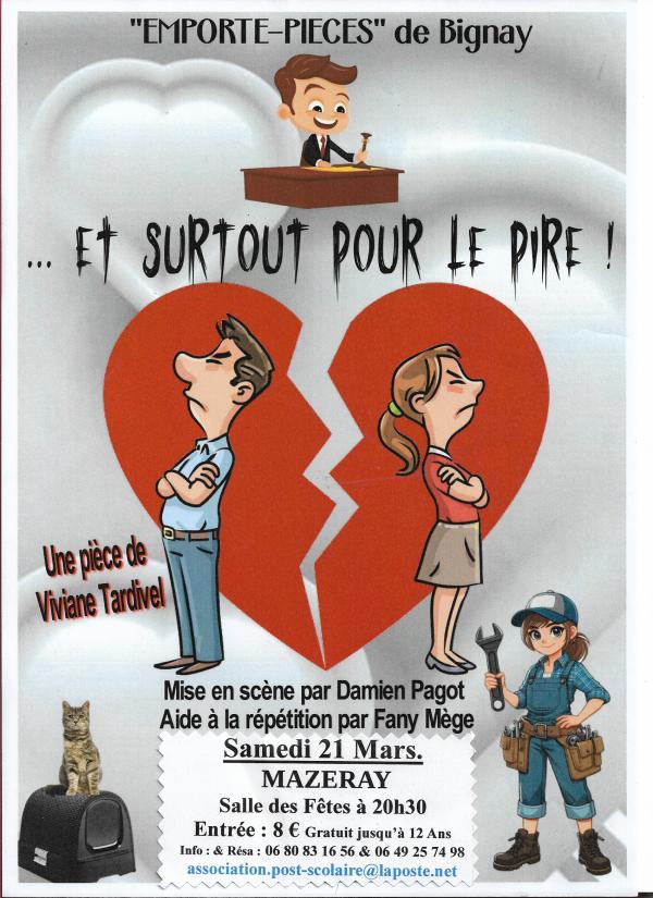 Sortir &agrave; MAZERAY(Charente Maritime). MAZERAY.