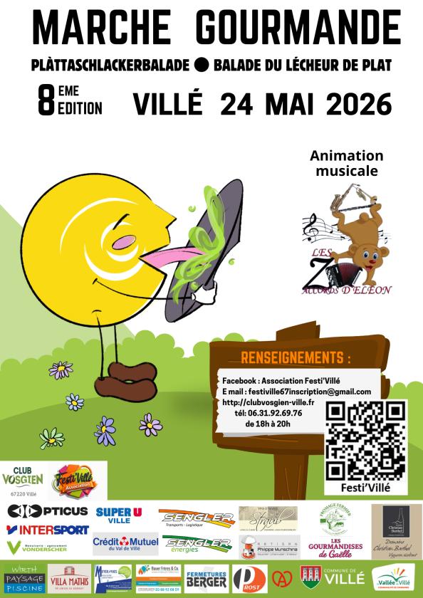 sortie à VILLE, Bas Rhin. MARCHE GOURMANDE,LA PLÀTTASCHLACKERBALADE Sortir à VILLE(Bas Rhin). VILLE.