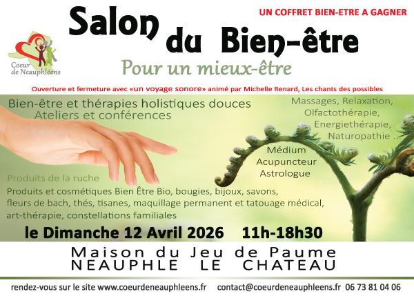sortie à NEAUPHLE LE CHATEAU, Yvelines. SALON DU BIEN ÊTRE Sortir à NEAUPHLE LE CHATEAU(Yvelines). NEAUPHLE LE CHATEAU.