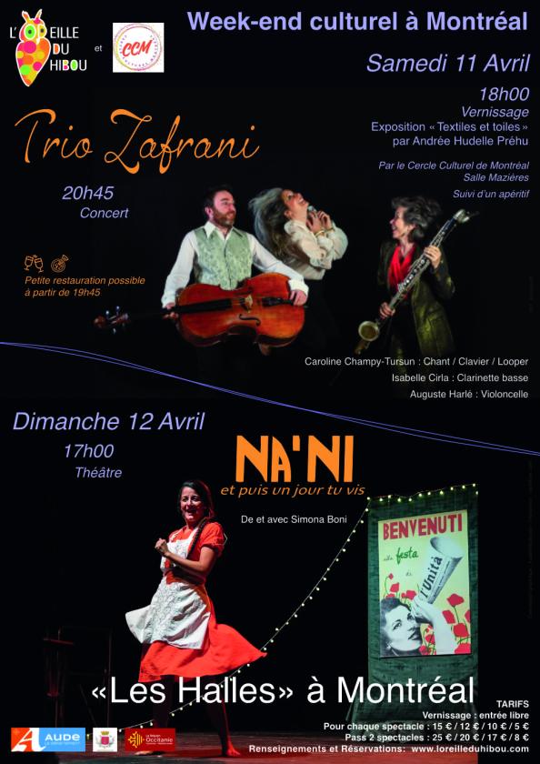 sortie à MONTREAL, Aude. WEEK END CULTUREL AUX HALLES DE MONTRÉAL Sortir à MONTREAL(Aude). MONTREAL.