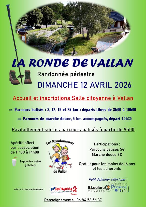 Sortir &agrave; VALLAN(Yonne). VALLAN.