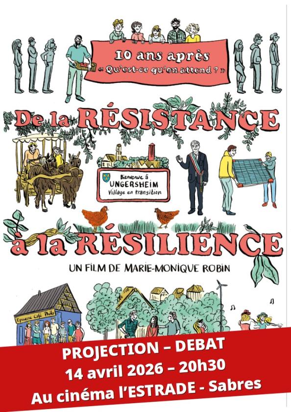 sortie à SABRES, Landes. CINÉ-DÉBAT DE LA RÉSISTANCE À LA RÉSILIENCE Sortir à SABRES(Landes). SABRES.