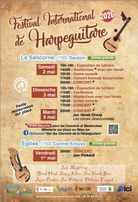 sortie à SAUJON, Charente Maritime. CONCERT JAZZ JANVANEK GROUP LESCORDESDÉSENCORDÉES Sortir à SAUJON(Charente Maritime). SAUJON.