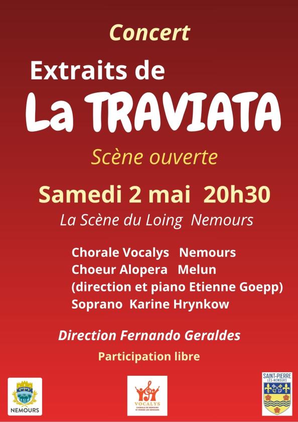 sortie à NEMOURS, Seine et Marne. EXTRAITS DE LA TRAVIATA Sortir à NEMOURS(Seine et Marne). NEMOURS.