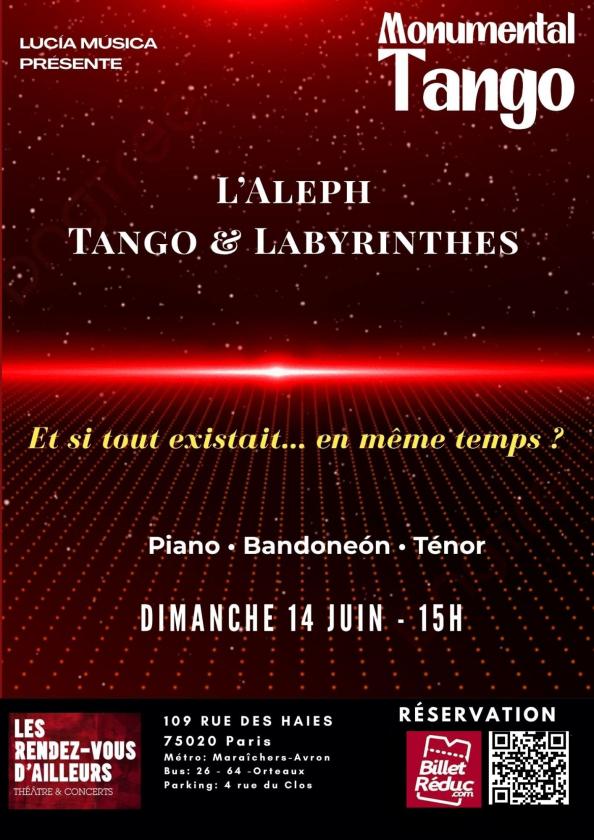 sortie à PARIS 20, Paris. L’ALEPH – TANGO & LABYRINTHES Sortir à PARIS 20(Paris). PARIS 20.