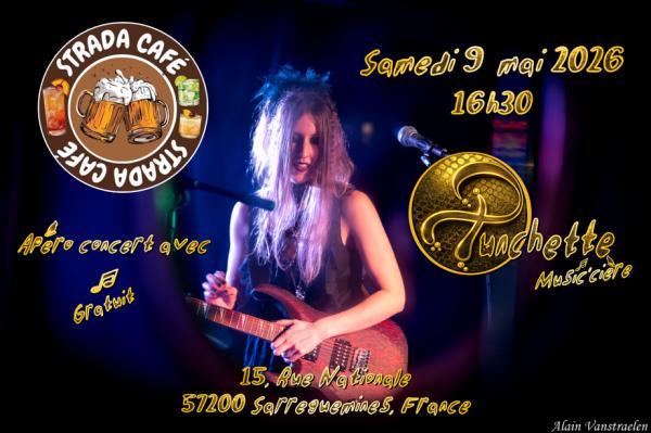 sortie à SARREGUEMINES, Moselle. APÉRO CONCERT AVEC PUNCHETTE, LA MUSIC'CIÈRE Sortir à SARREGUEMINES(Moselle). SARREGUEMINES.