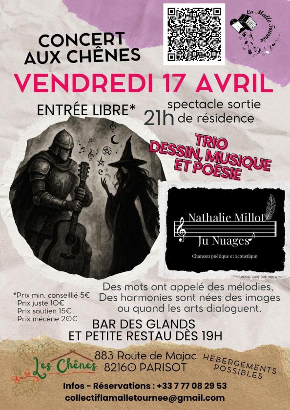 sortie à PARISOT, Tarn et Garonne. SORTIE DE RÉSIDENCE POÉSIE MUSIQUE DESSIN Sortir à PARISOT(Tarn et Garonne). PARISOT.