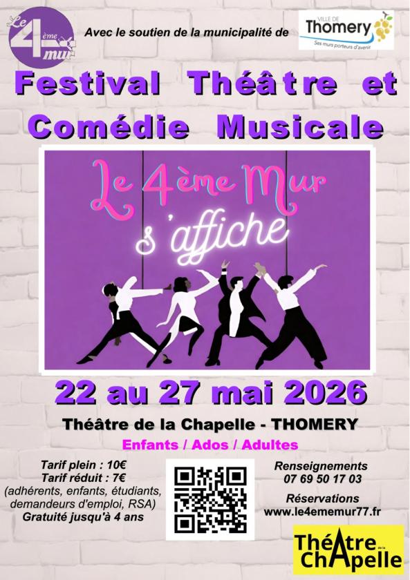 sortie à THOMERY, Seine et Marne. LE 4ÈME MUR S'AFFICHE Sortir à THOMERY(Seine et Marne). THOMERY.
