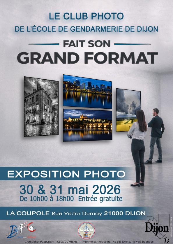 sortie à DIJON, Côte d'Or. EXPOSITION DU CLUB PHOTO DE LA GENDARMERIE DE DIJO Sortir à DIJON(Côte d'Or). DIJON.