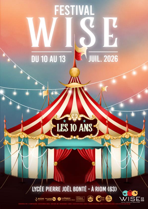 sortie à RIOM, Puy de Dôme. FESTIVAL WISE LES DIX ANS Sortir à RIOM(Puy de Dôme). RIOM.