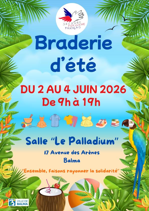 sortie à BALMA, Haute Garonne. BRADERIE D'ETE Sortir à BALMA(Haute Garonne). BALMA.