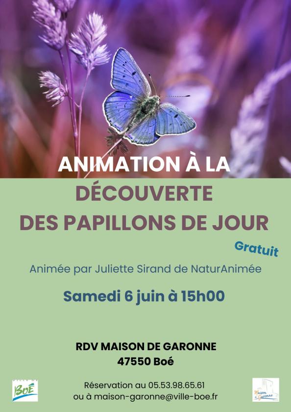 sortie à BOE, Lot et Garonne. DÉCOUVERTE DES PAPILLONS DE JOUR Sortir à BOE(Lot et Garonne). BOE.