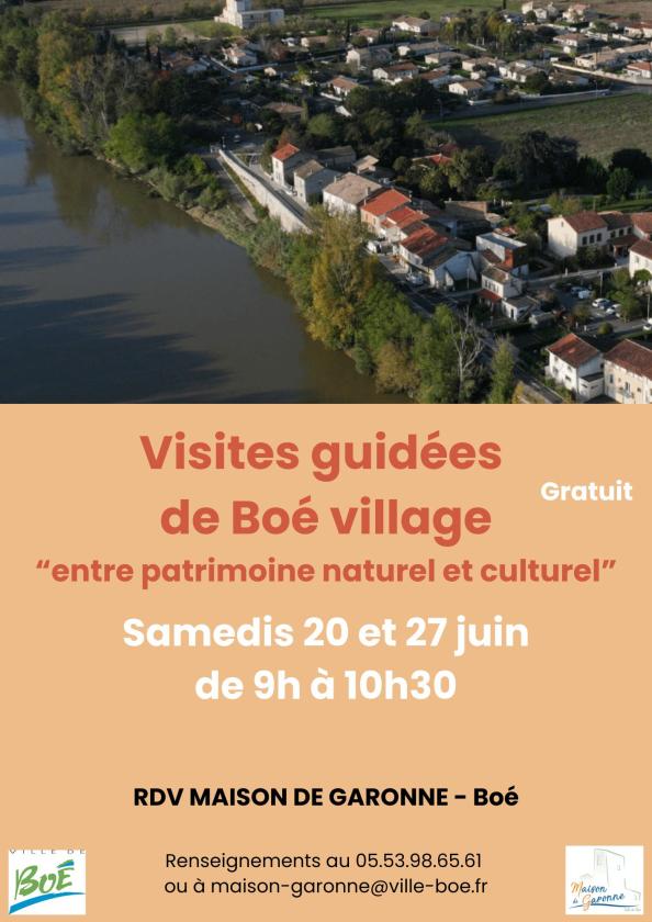 sortie à BOE, Lot et Garonne. VISITE GUIDÉE DE BOÉ VILLAGE Sortir à BOE(Lot et Garonne). BOE.