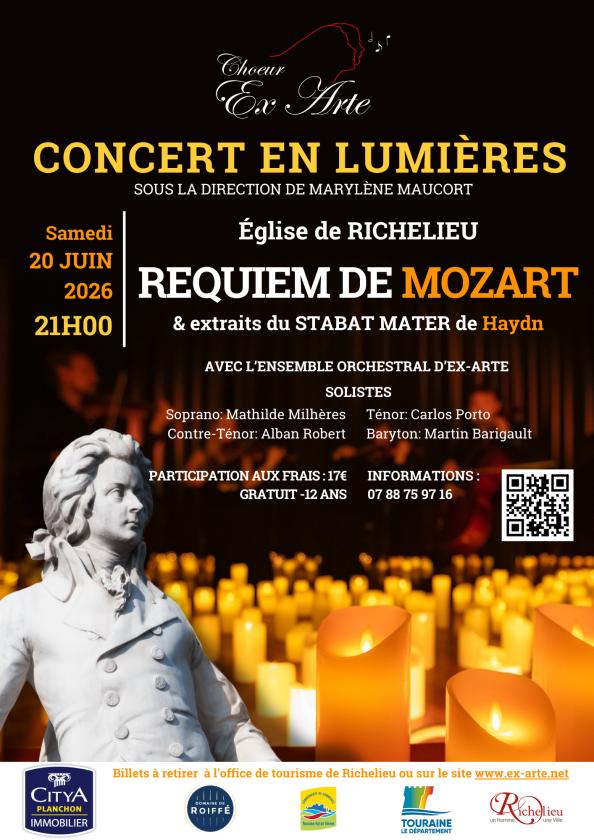 sortie à RICHELIEU, Indre et Loire. CONCERT EN LUMIERES À RICHELIEU Sortir à RICHELIEU(Indre et Loire). RICHELIEU.