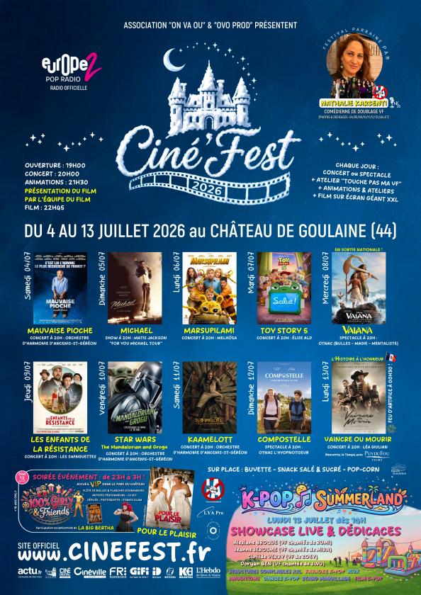 sortie à HAUTE GOULAINE, Loire Atlantique. CINÉ'FEST Sortir à HAUTE GOULAINE(Loire Atlantique). HAUTE GOULAINE.
