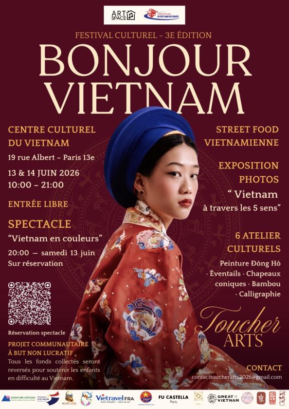 sortie à PARIS, Paris. FESTIVAL BONJOUR VIETNAM 2026 Sortir à PARIS(Paris). PARIS.