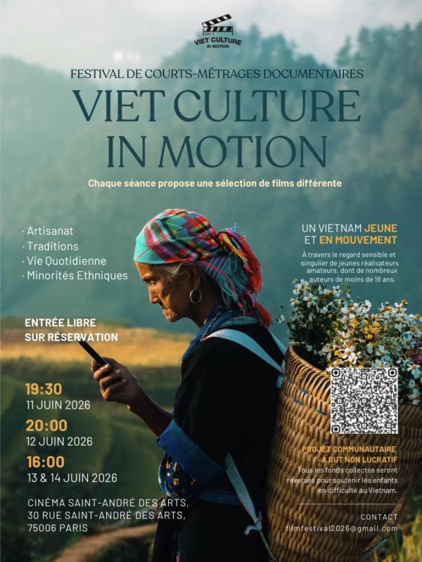 sortie à PARIS, Paris. FESTIVAL DOCUMENTAIRE VIET CULTURE IN MOTION Sortir à PARIS(Paris). PARIS.