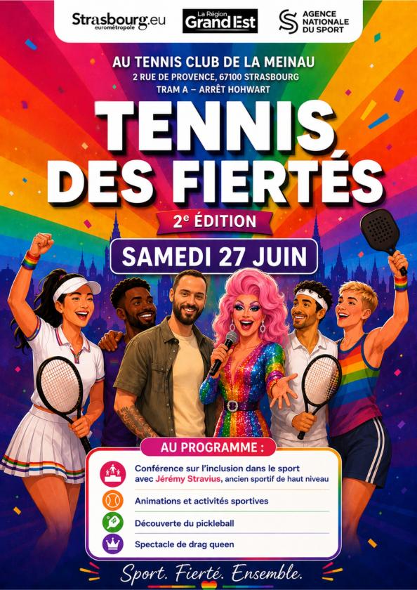 sortie à STRASBOURG, Bas Rhin. JOURNÉE "TENNIS DES FIERTÉS" 2026 Sortir à STRASBOURG(Bas Rhin). STRASBOURG.