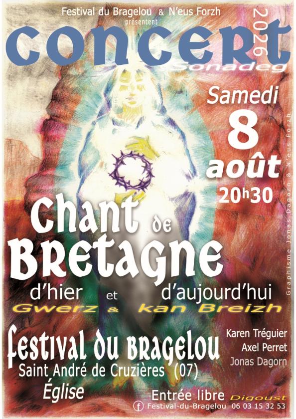 sortie à ST ANDRE DE CRUZIERES, Ardèche. CHANT DE BRETAGNE D'HIER ET D'AUJOURD'HUI Sortir à ST ANDRE DE CRUZIERES(Ardèche). ST ANDRE DE CRUZIERES.