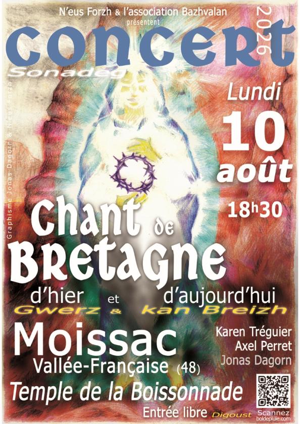 sortie à MOISSAC VALLEE FRANCAISE, Lozère. CHANT DE BRETAGNE D'HIER ET D'AUJOURD'HUI Sortir à MOISSAC VALLEE FRANCAISE(Lozère). MOISSAC VALLEE FRANCAISE.