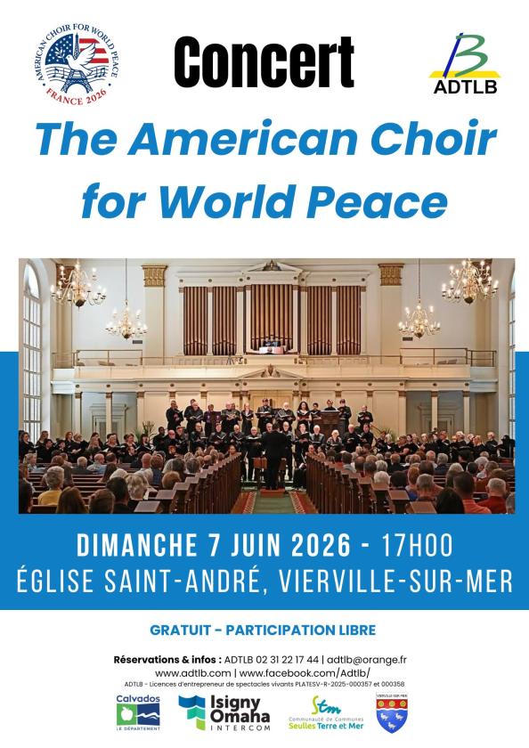 sortie à VIERVILLE SUR MER, Calvados. GOSPELS ET CHANTS TRADITIONNELS AMÉRICAINS Sortir à VIERVILLE SUR MER(Calvados). VIERVILLE SUR MER.