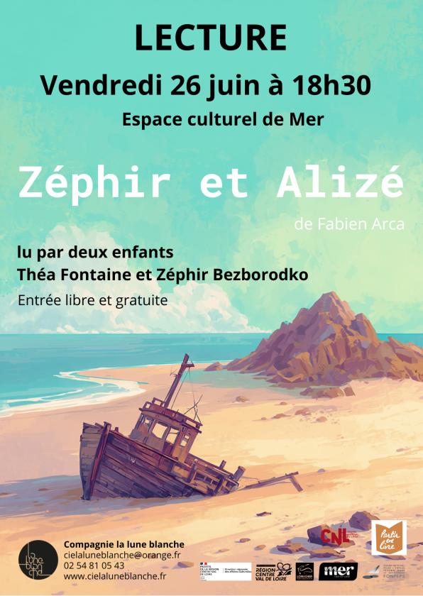 sortie à MER, Loir et Cher. LECTURE DE "ZÉPHIR ET ALIZÉ" Sortir à MER(Loir et Cher). MER.