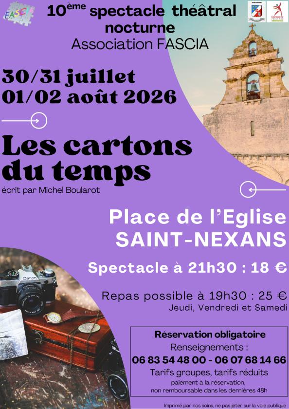 sortie à ST NEXANS, Dordogne. SPECTACLE THÉÂTRAL NOCTURNE EN PLEIN AIR Sortir à ST NEXANS(Dordogne). ST NEXANS.