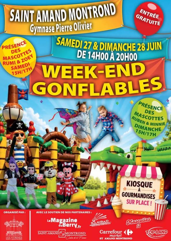 sortie à ST AMAND MONTROND, Cher. WEEK-END GONFLABLES À ST-AMAND-MONTROND (GRATUIT) Sortir à ST AMAND MONTROND(Cher). ST AMAND MONTROND.