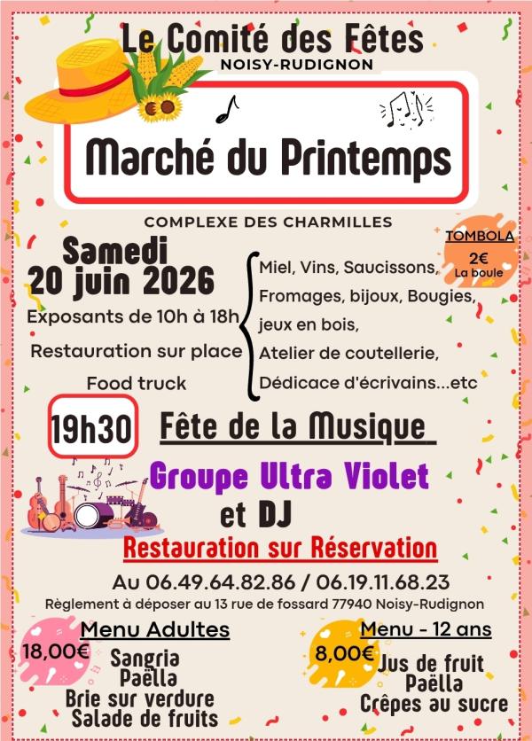 sortie à NOISY RUDIGNON, Seine et Marne. MARCHÉ DU PRINTEMPS ET FETES DE LA MUSIQUE Sortir à NOISY RUDIGNON(Seine et Marne). NOISY RUDIGNON.