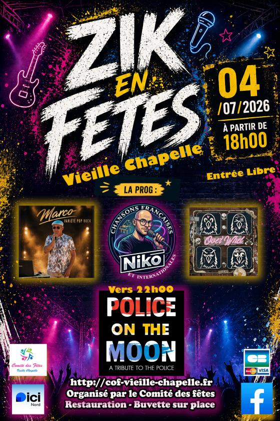 sortie à VIEILLE CHAPELLE, Pas de Calais. ZIK EN FETES Sortir à VIEILLE CHAPELLE(Pas de Calais). VIEILLE CHAPELLE.