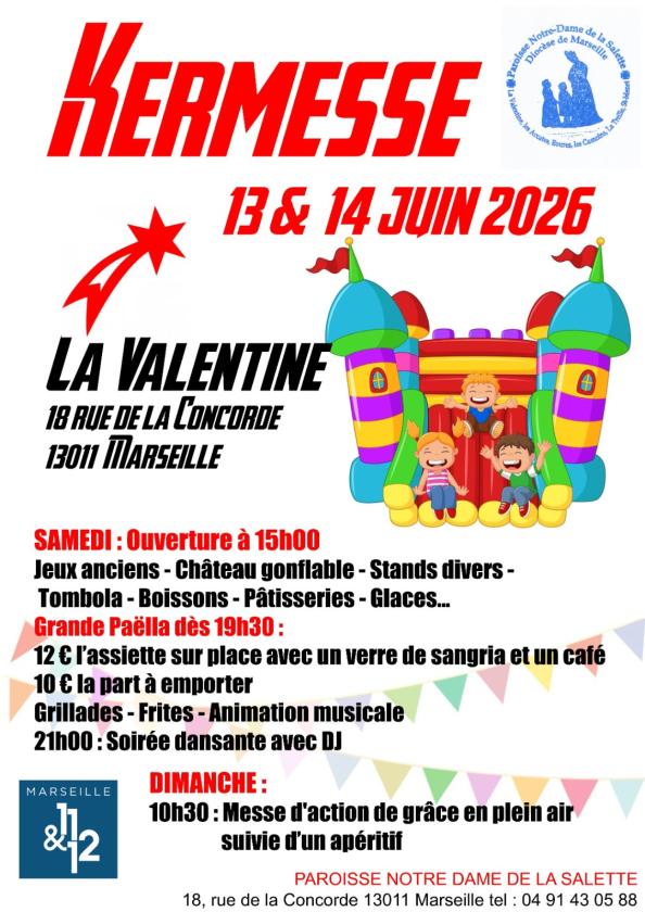 sortie à MARSEILLE, Bouches du Rhône. GRANDE KERMESSE Sortir à MARSEILLE(Bouches du Rhône). MARSEILLE.