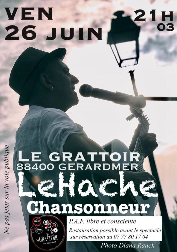 sortie à GERARDMER, Vosges. LEHACHE CHANSONNEUR EN CONCERT Sortir à GERARDMER(Vosges). GERARDMER.