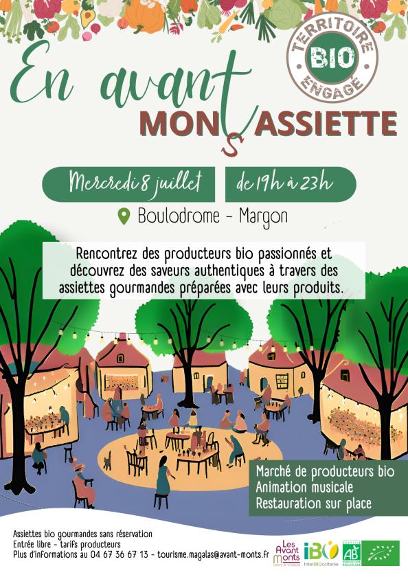 sortie à MARGON, Hérault. MARCHÉ DE PRODUCTEURS TERRITOIRE BIO ENGAGÉ Sortir à MARGON(Hérault). MARGON.