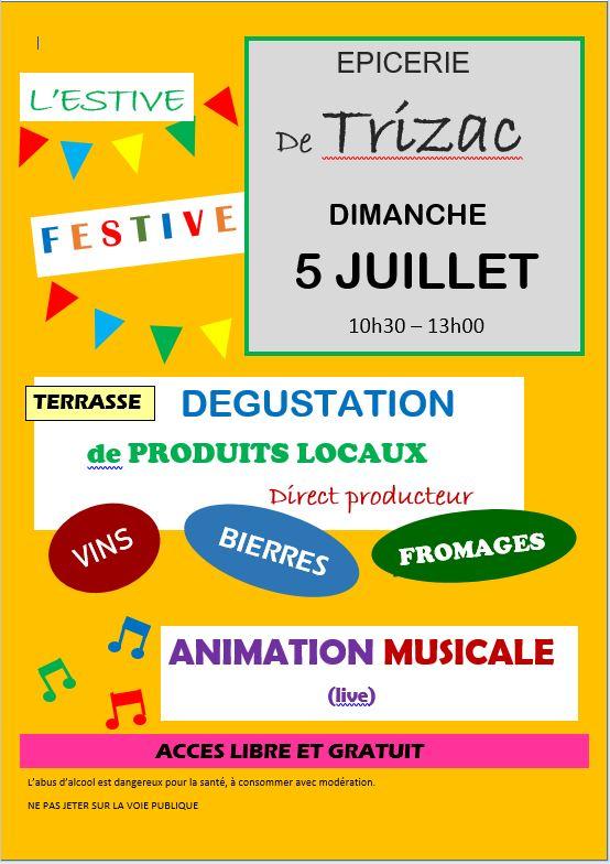 sortie à TRIZAC, Cantal. L'ESTIVE FESTIVE ! Sortir à TRIZAC(Cantal). TRIZAC.