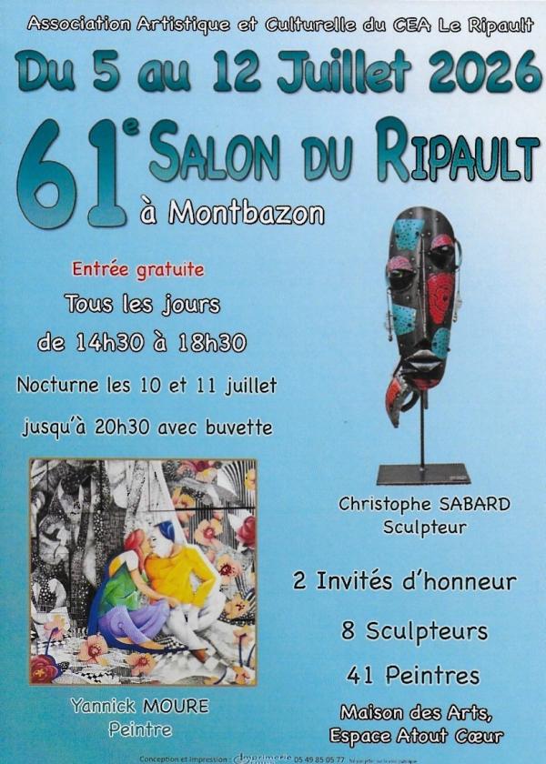 sortie à MONTBAZON, Indre et Loire. 61ÈME SALON DU RIPAULT Sortir à MONTBAZON(Indre et Loire). MONTBAZON.