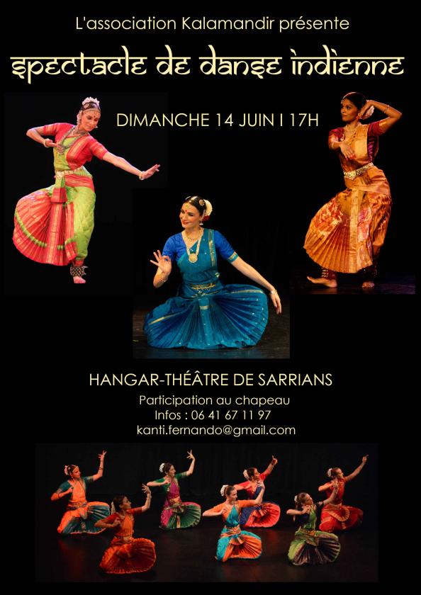 sortie à SARRIANS, Vaucluse. SPECTACLE DE DANSE INDIENNE Sortir à SARRIANS(Vaucluse). SARRIANS.