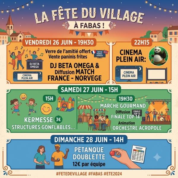 sortie à FABAS, Tarn et Garonne. FÊTE DE FABAS Sortir à FABAS(Tarn et Garonne). FABAS.