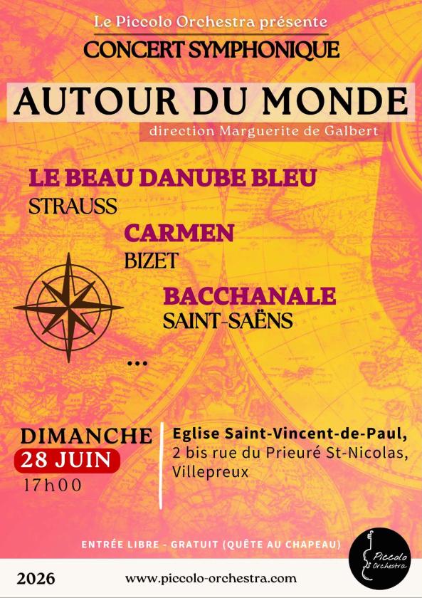 sortie à VILLEPREUX, Yvelines. LE VOYAGE DU PICCOLO ORCHESTRA Sortir à VILLEPREUX(Yvelines). VILLEPREUX.